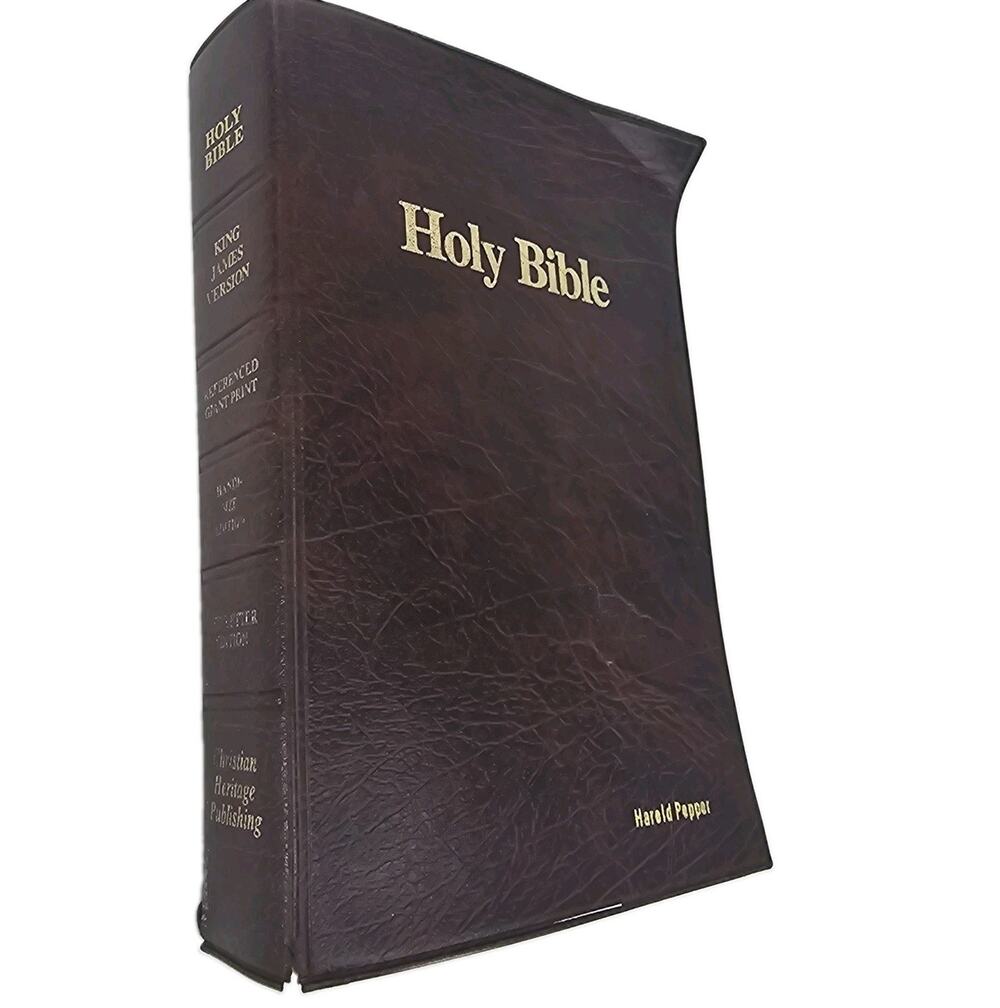 VTG Holy Bible King James Version KJV Referenced Red Letter Edition Giant Print